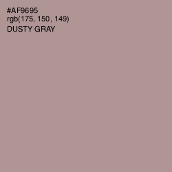 #AF9695 - Dusty Gray Color Image